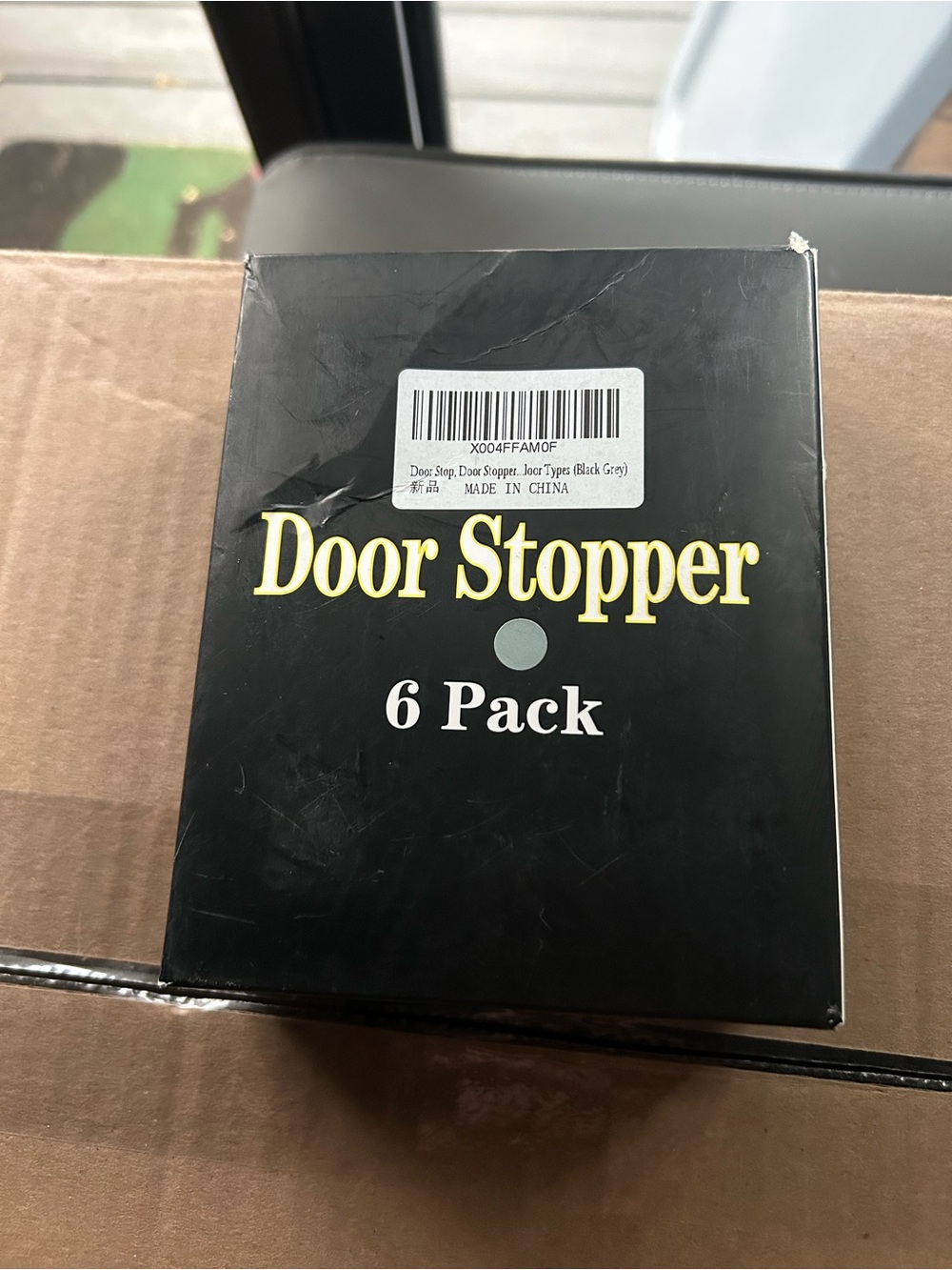 Source Unknown Door Stopper 6 Pack - Black